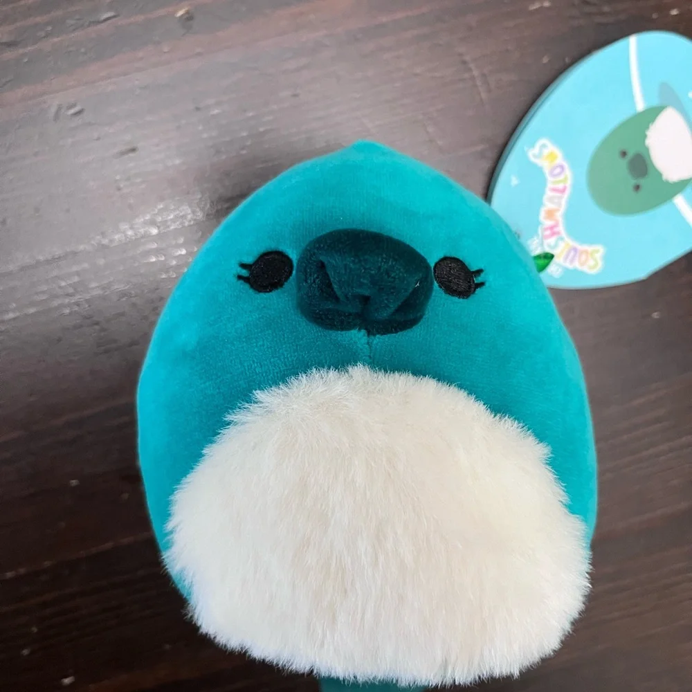 Squishmallows Selassi Teal & Cream Bird Plush